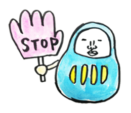 Talking Rainbow Daruma. sticker #2630591