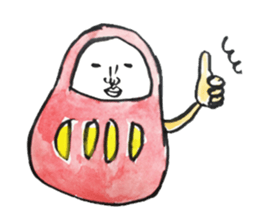 Talking Rainbow Daruma. sticker #2630593