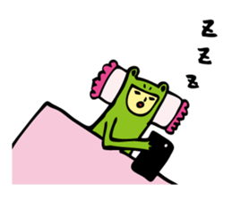 Costume of the frog (kigurumikaerusan) sticker #2630854