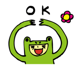 Costume of the frog (kigurumikaerusan) sticker #2630866