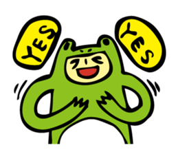 Costume of the frog (kigurumikaerusan) sticker #2630867