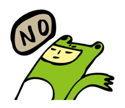 Costume of the frog (kigurumikaerusan) sticker #2630868