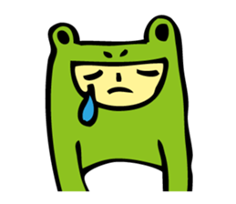 Costume of the frog (kigurumikaerusan) sticker #2630871