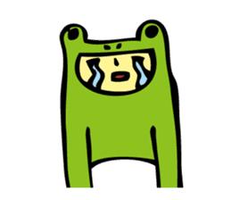 Costume of the frog (kigurumikaerusan) sticker #2630872