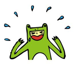 Costume of the frog (kigurumikaerusan) sticker #2630873
