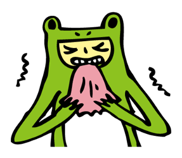 Costume of the frog (kigurumikaerusan) sticker #2630877