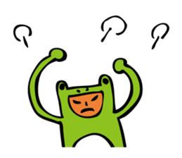 Costume of the frog (kigurumikaerusan) sticker #2630880