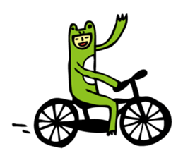 Costume of the frog (kigurumikaerusan) sticker #2630884