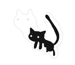 Elastic Black cat sticker #2630972