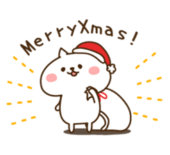 Santa Claus cat sticker #2631609