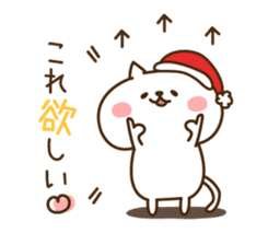 Santa Claus cat sticker #2631610