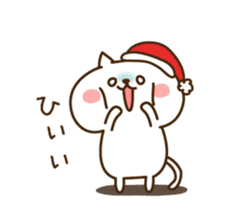 Santa Claus cat sticker #2631613