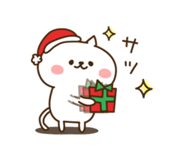 Santa Claus cat sticker #2631614