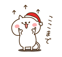 Santa Claus cat sticker #2631616