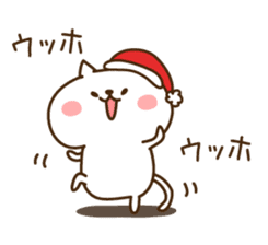 Santa Claus cat sticker #2631617