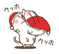 Santa Claus cat sticker #2631618