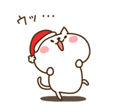 Santa Claus cat sticker #2631619