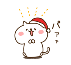 Santa Claus cat sticker #2631625
