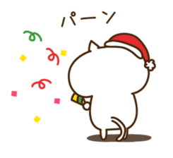 Santa Claus cat sticker #2631627