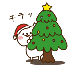 Santa Claus cat sticker #2631630