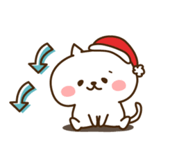 Santa Claus cat sticker #2631632