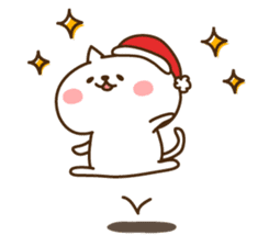 Santa Claus cat sticker #2631633