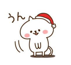 Santa Claus cat sticker #2631634