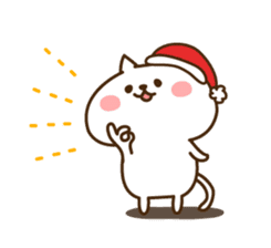 Santa Claus cat sticker #2631635
