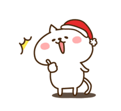 Santa Claus cat sticker #2631636