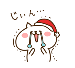 Santa Claus cat sticker #2631639
