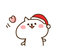 Santa Claus cat sticker #2631641