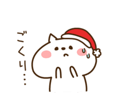 Santa Claus cat sticker #2631643