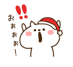 Santa Claus cat sticker #2631644