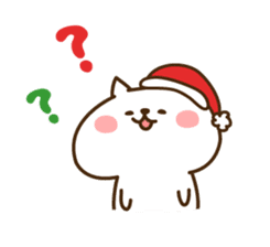 Santa Claus cat sticker #2631645