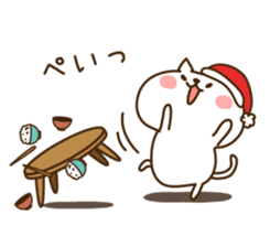 Santa Claus cat sticker #2631646