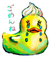 Rubber duck "Barbara" sticker #2631975