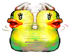 Rubber duck "Barbara" sticker #2631983