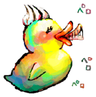 Rubber duck "Barbara" sticker #2631984