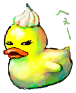 Rubber duck "Barbara" sticker #2631987