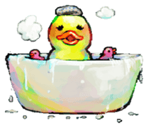 Rubber duck "Barbara" sticker #2632007