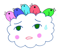 moku moku kumokosan sticker #2632145