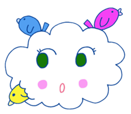 moku moku kumokosan sticker #2632166