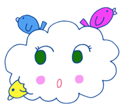 moku moku kumokosan sticker #2632166