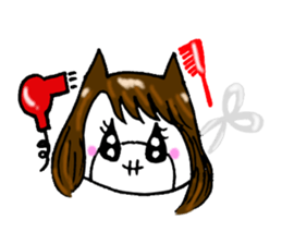 Daily daughter "Hyi chan" in "Hippo" sticker #2632827