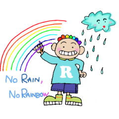 with RAINBOW BOY