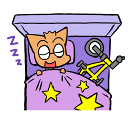 Cycling Cat by ROGER I.S. sticker #2635624