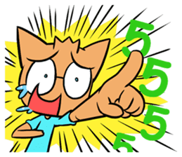 Cycling Cat by ROGER I.S. sticker #2635625