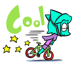 Cycling Cat by ROGER I.S. sticker #2635638