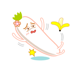 Cute Radish Family. sticker #2636178