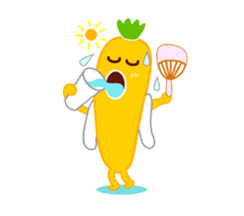 Cute Radish Family. sticker #2636179